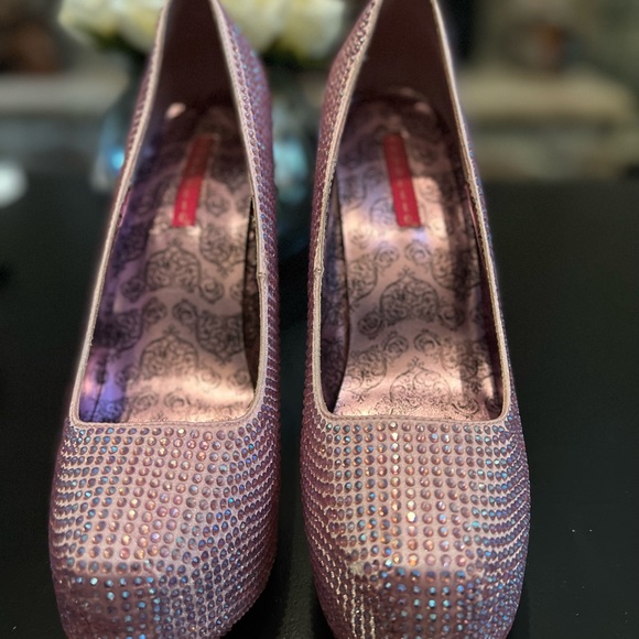 Bordello pink crystal teaser heels - Picture 3 of 4